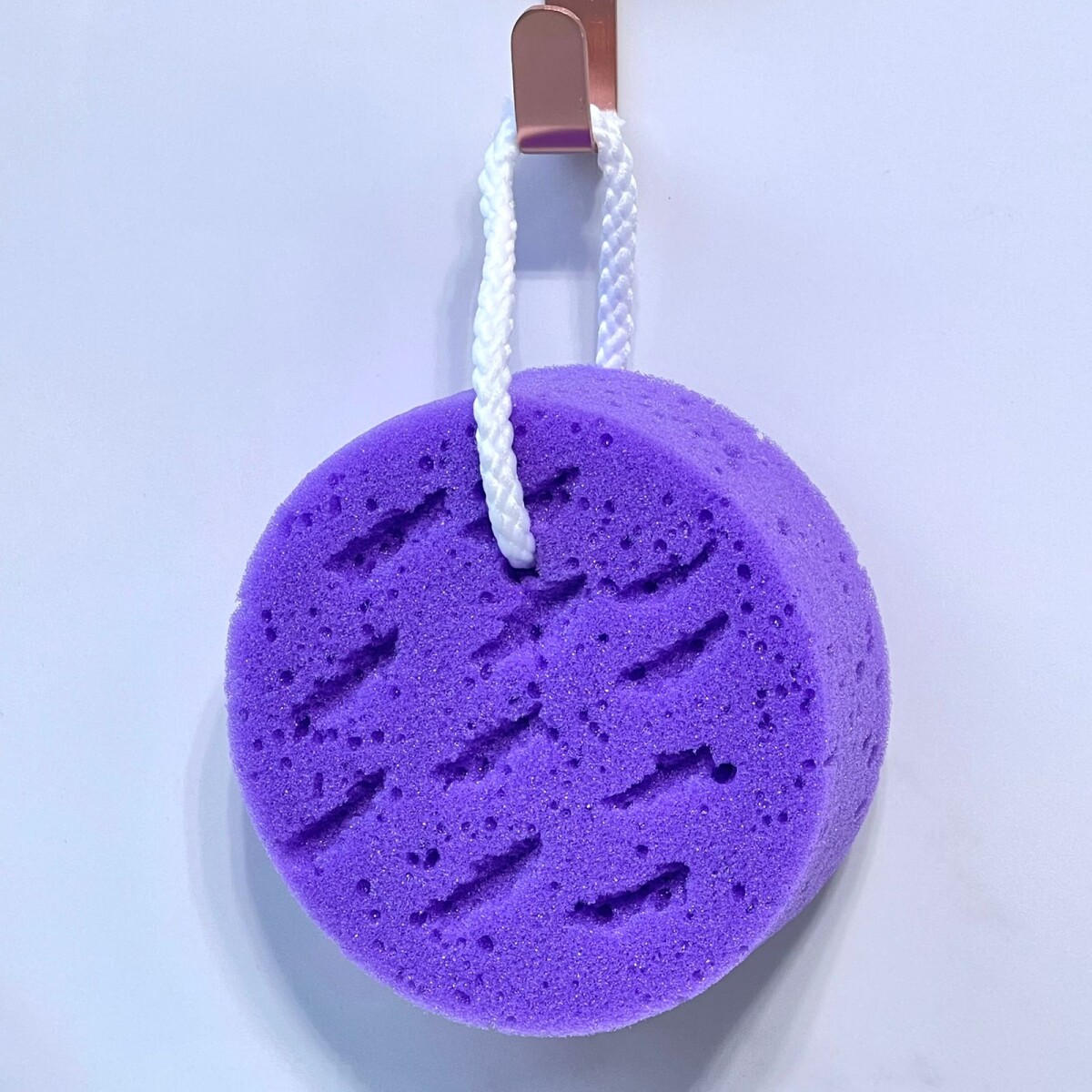 Esponja Baño Exfoliante Circular Violeta 