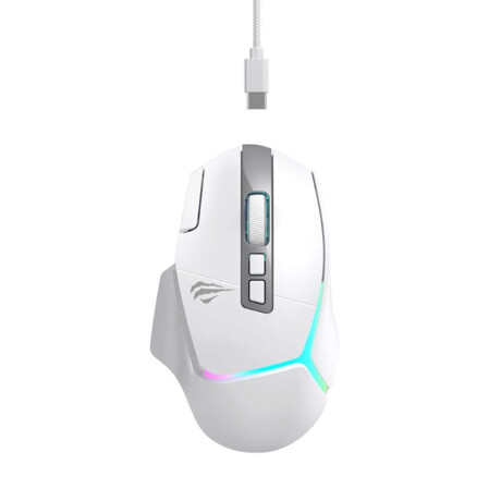 Mouse Havit Gaming Series Ms967wb Inalambrico Blanco y Gris