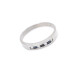 Anillo En Oro Blanco 18K Con Brillantes Y Zafiros Anillo En Oro Blanco 18K Con Brillantes Y Zafiros