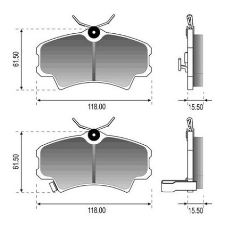 PASTILLAS DE FRENO HONDA CIVIC (BRASIL) 98/ 1.7 DELANT SUMITOMO DURBLOC PASTILLAS DE FRENO HONDA CIVIC (BRASIL) 98/ 1.7 DELANT SUMITOMO DURBLOC
