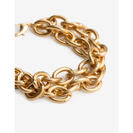 Pulseras Flexibles Metal Dorado Oro Amarillo