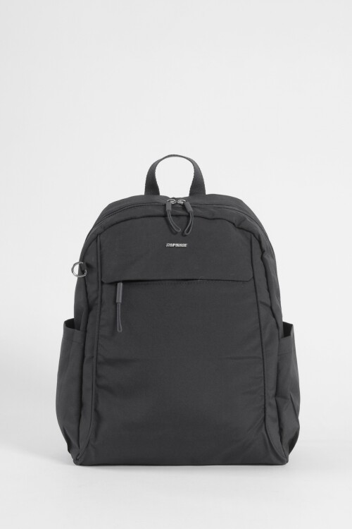 Mochila mediana de tela negro