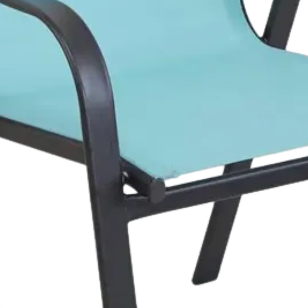 Silla de Textilina metal Turquesa