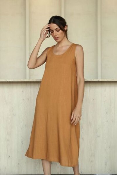 Vestido Allegra SS24 Camel