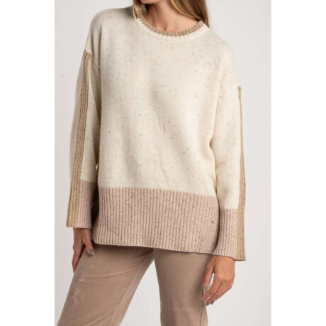 Sweater Lana Color Block Vison
