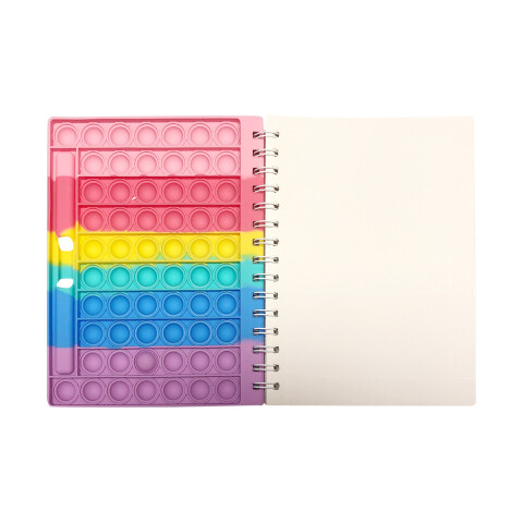Libreta con Rulo Multicolor Pop It 20 x 15 cm U