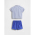 B SS BTTN DOWN SHORT SET DAZZLING BLUE 183949TC