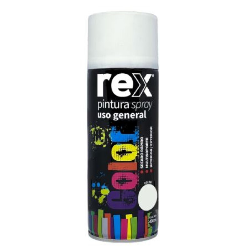 Pintura en Aerosol Spray Uso general - Secado Rápido Blanco Mate