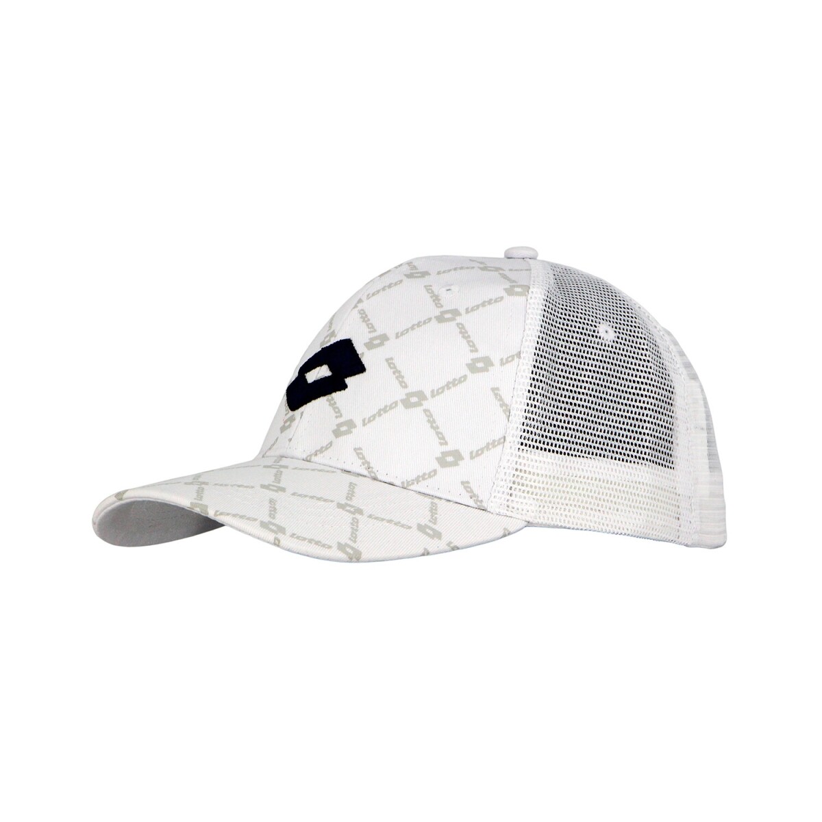 Gorra con Visera y Malla Lotto - White/Navy 
