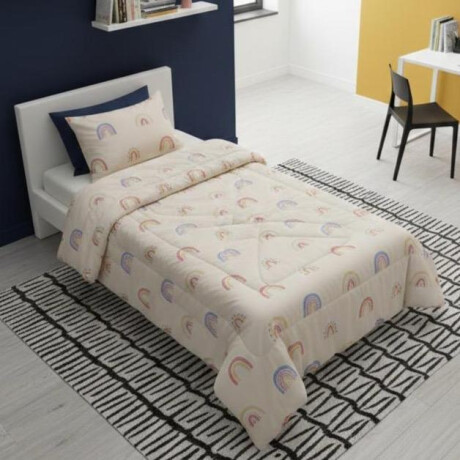 Acolchado Infantil ARCO IRIS Red Flex 1 Plaza Queen – Abrigo, suavidad y confort Acolchado Infantil ARCO IRIS Red Flex 1 Plaza Queen – Abrigo, suavidad y confort