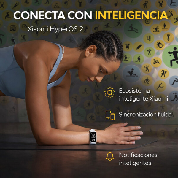 Smartband Xiaomi Mi Smartband 10 Amoled Bluetooth PLATA