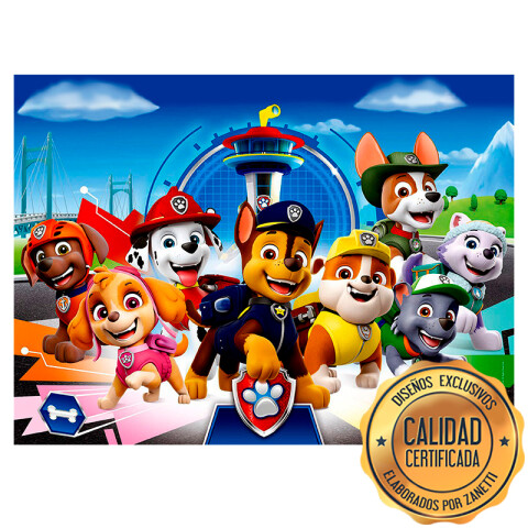 Lámina Paw Patrol Patrulla Rect.
