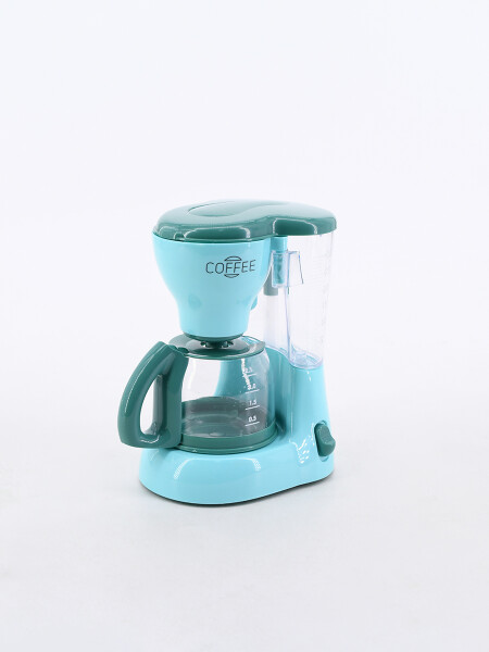CAFETERA CON LUZ Y MUSICA A PILAS CELESTE