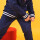 PANTALON CARGO BOY AZUL OSCURO