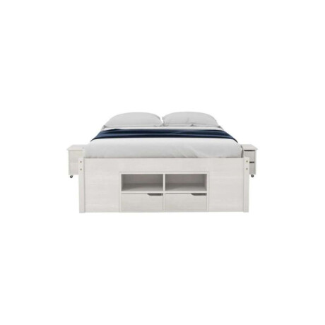 Cama Queen 4 Cajones Linea Charme Blanco