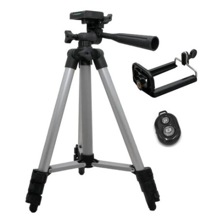 Trípode extensible hasta 1 metro con soporte y control remoto para celular Trípode extensible hasta 1 metro con soporte y control remoto para celular