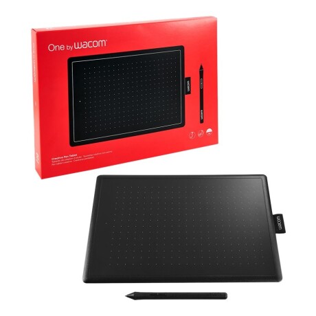 Wacom One by Wacom - Digitalizador - tamaño mediano - diestro y zurdo - 21.6 x 13.5 cm - electromagnético - cableado - USB - neg Wacom One by Wacom - Digitalizador - tamaño mediano - diestro y zurdo - 21.6 x 13.5 cm - electromagnético - cableado - USB - neg