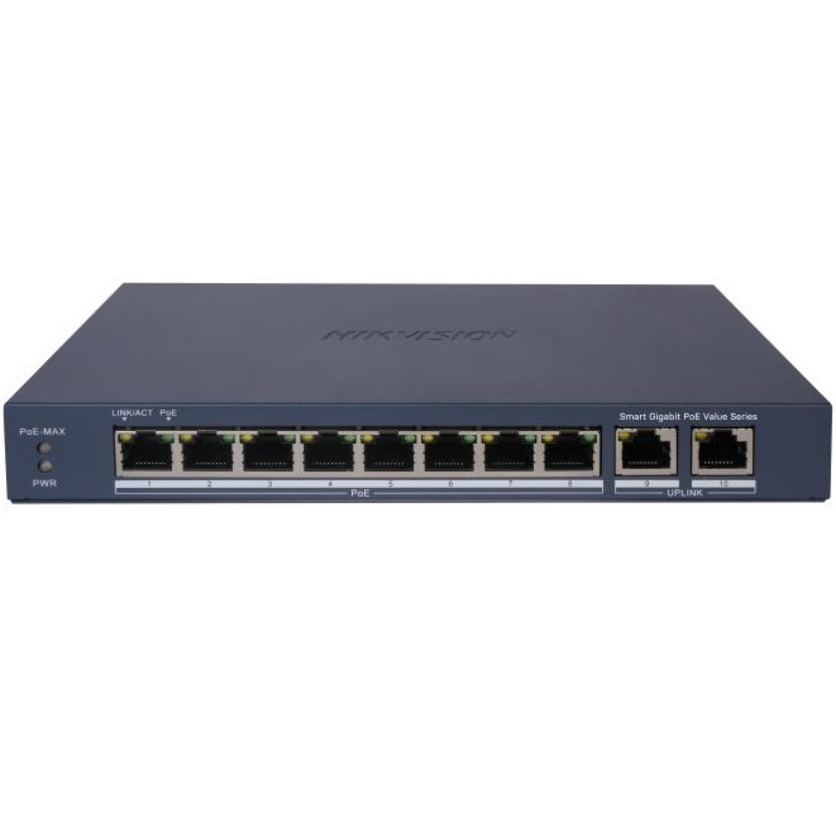 Switch Poe Hikvision 10 Puertos Gigabit 60W Admin. 