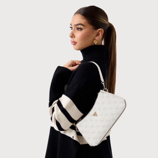 Cartera Guess Noelle II Blanco Logo 0