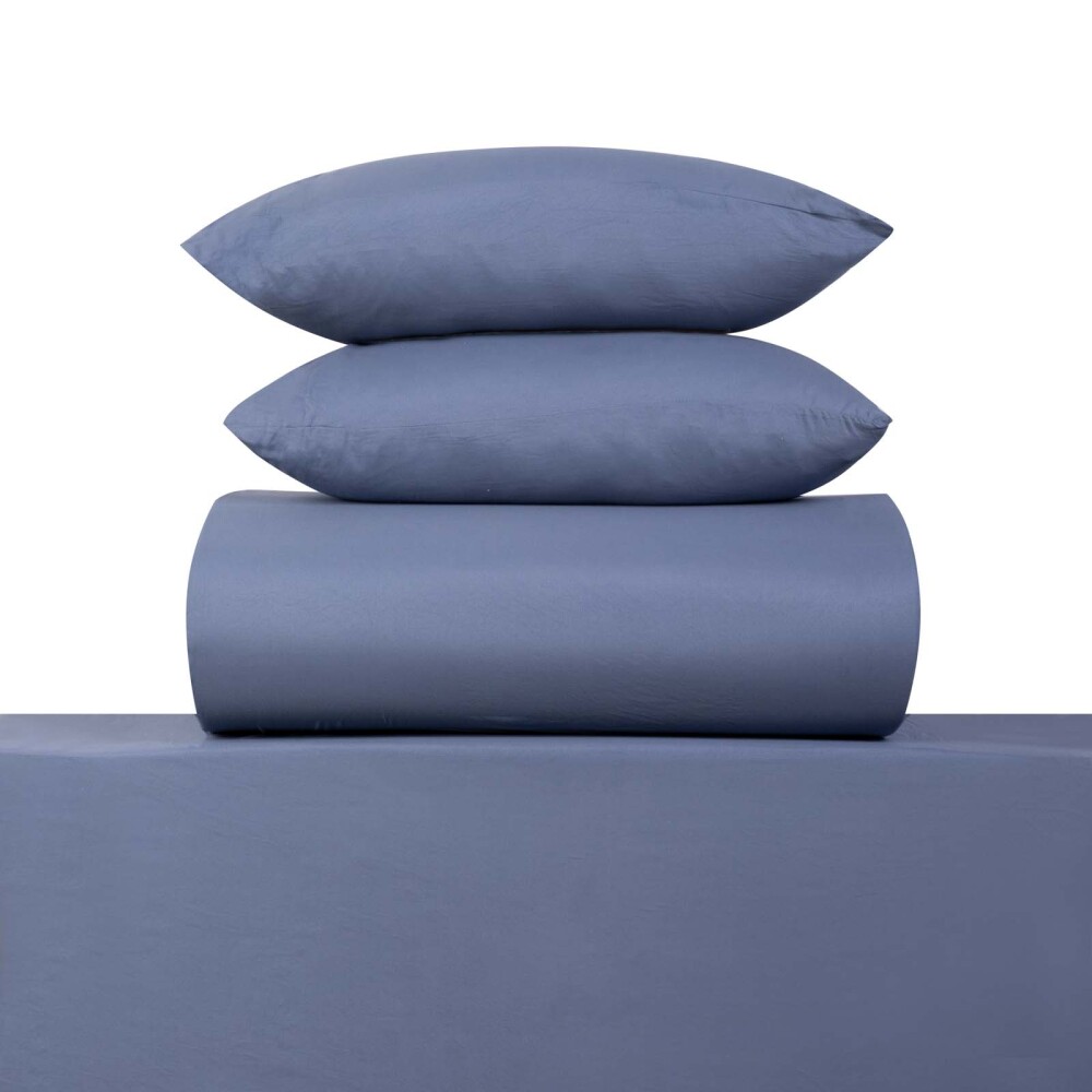 JUEGO DE SABANAS 2 PLAZAS POLIESTER PREWASHED