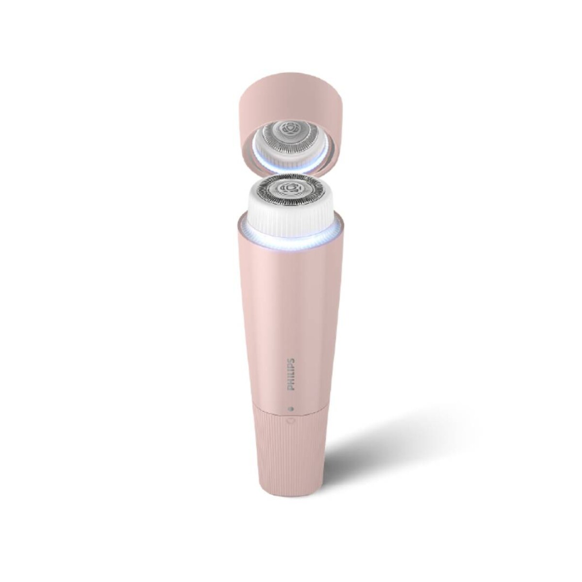 Depiladora Facial Philips Inálambrica AA con espejo y luz Led - Rosa Lichi 