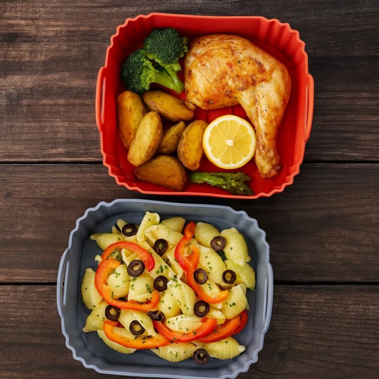 MOLDE CUADRADO DE SILICONA PARA FREIDORA 20CM MOLDE CUADRADO DE SILICONA PARA FREIDORA 20CM