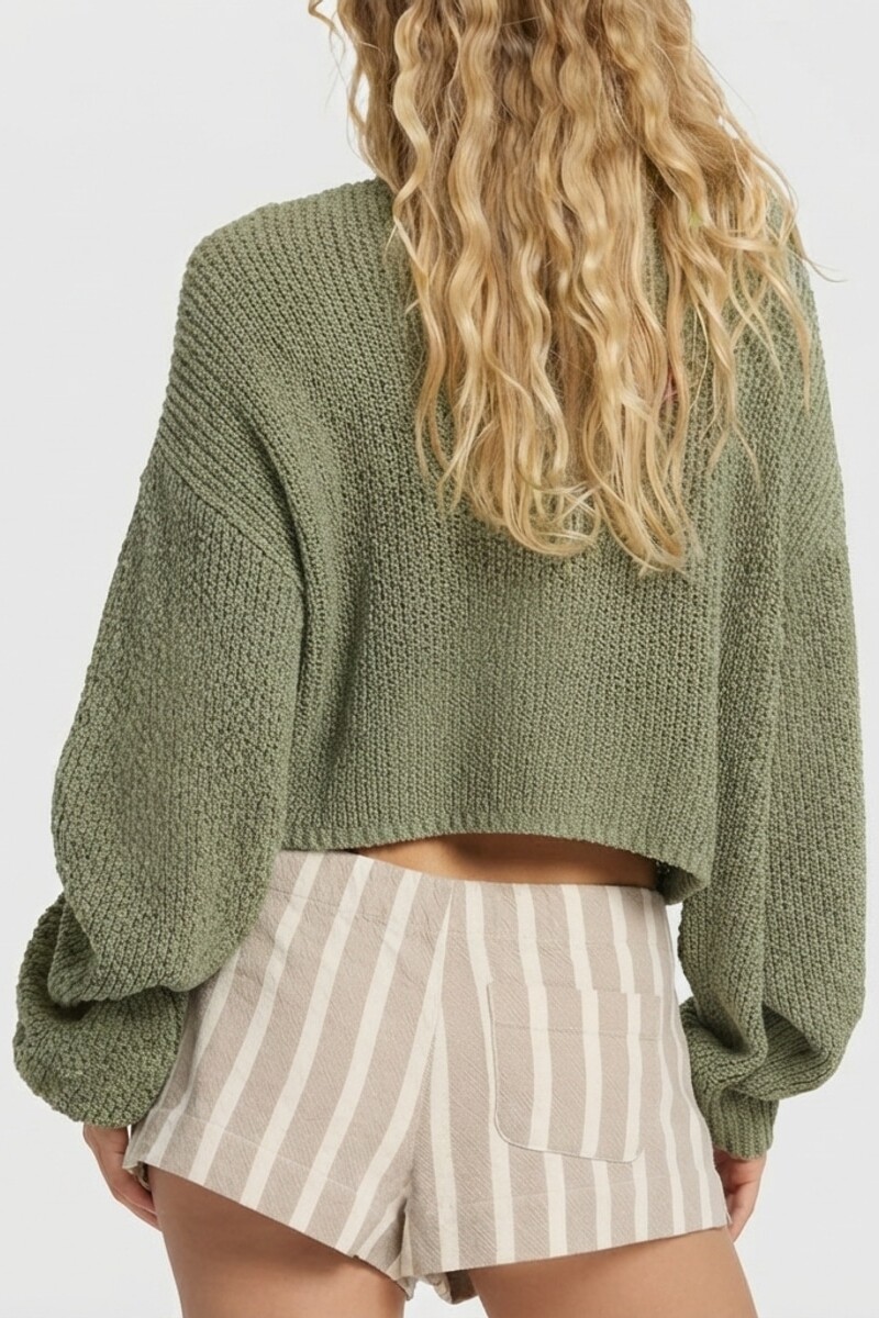 SWEATER OPEN AIR M-militar