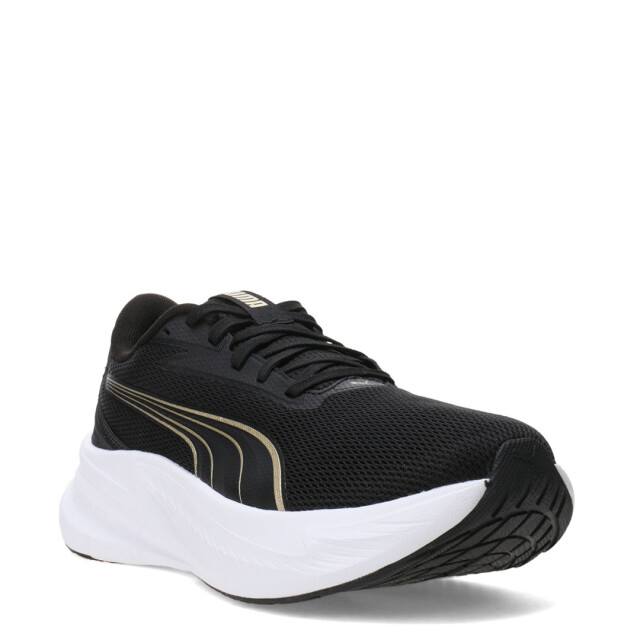 Championes de Mujer Puma Max Stride Lite Negro - Dorado