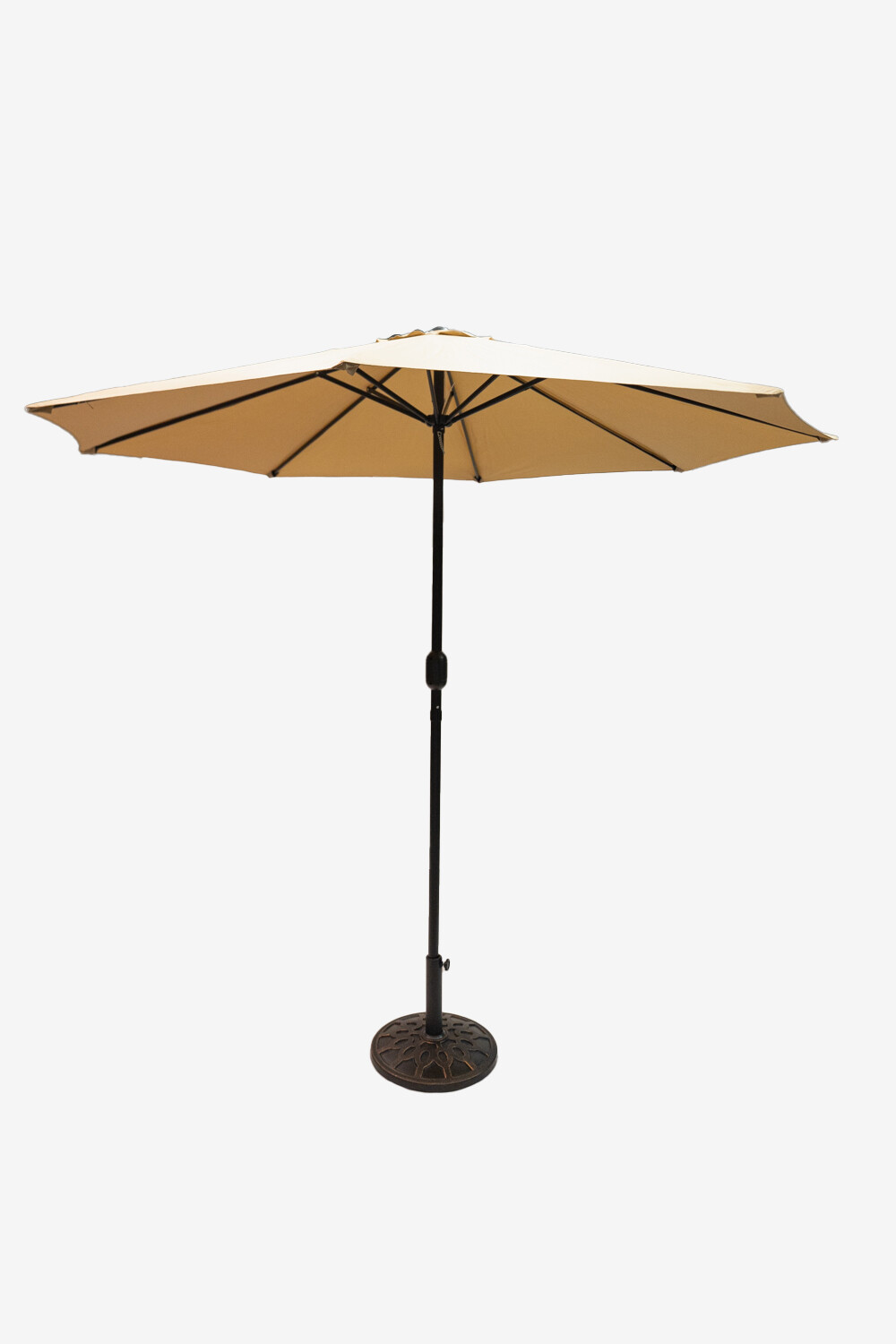 Sombrilla Jardin Con Base Color Unico