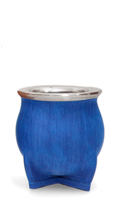 MATE DE CERÁMICA CHICO DELTA TEXTURADO AZUL FRANCIA