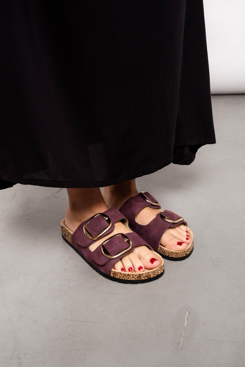Sandalia Elena Bordeaux