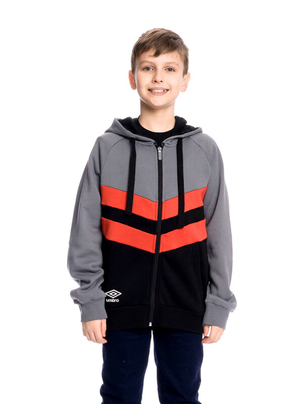 Campera Full Zip Umbro Junior Gry