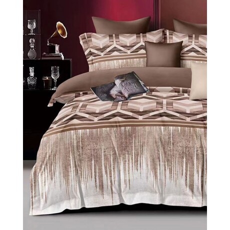 Juego de sábanas Cotton Flor Zyporah 1 plaza sommier 1.40 x 2.25mts 152