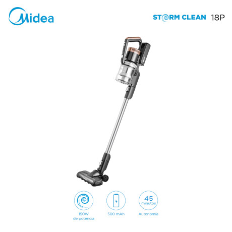 Aspiradora Stick inalámbrica Multiciclónica 2 en 1 Midea 18P 001