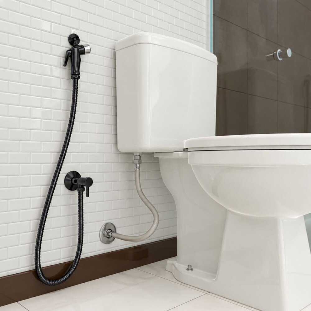 Kit ducha higienica Confort Black Kit Ducha Higienica Confort Black