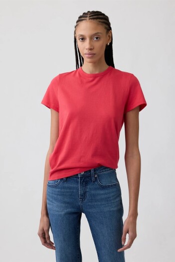 Remera Cuello Redondo Mujer Hawaiian Red 683