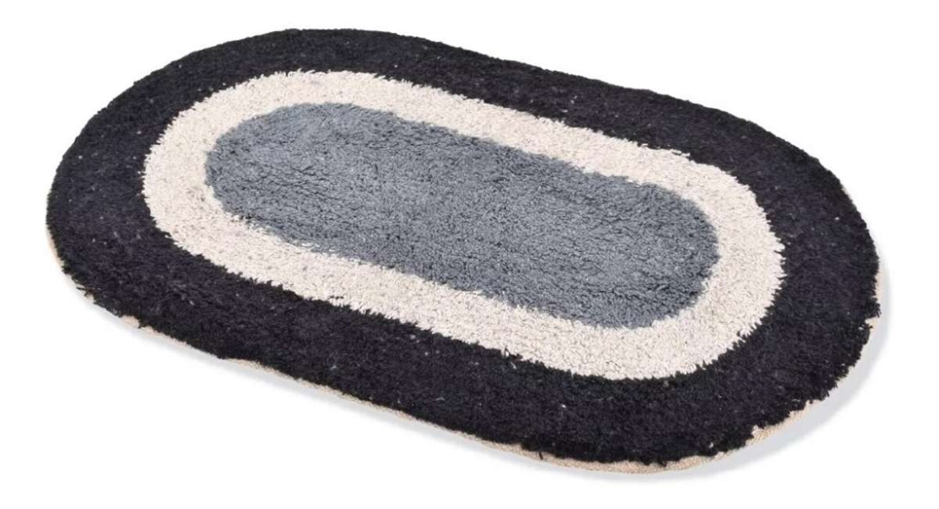 Alfombra Baño Ovalada 100% Algodón 40x60 - Azul combinado 