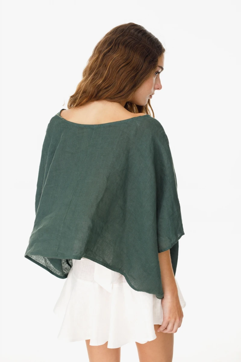 Blusa Beach verde talle unico