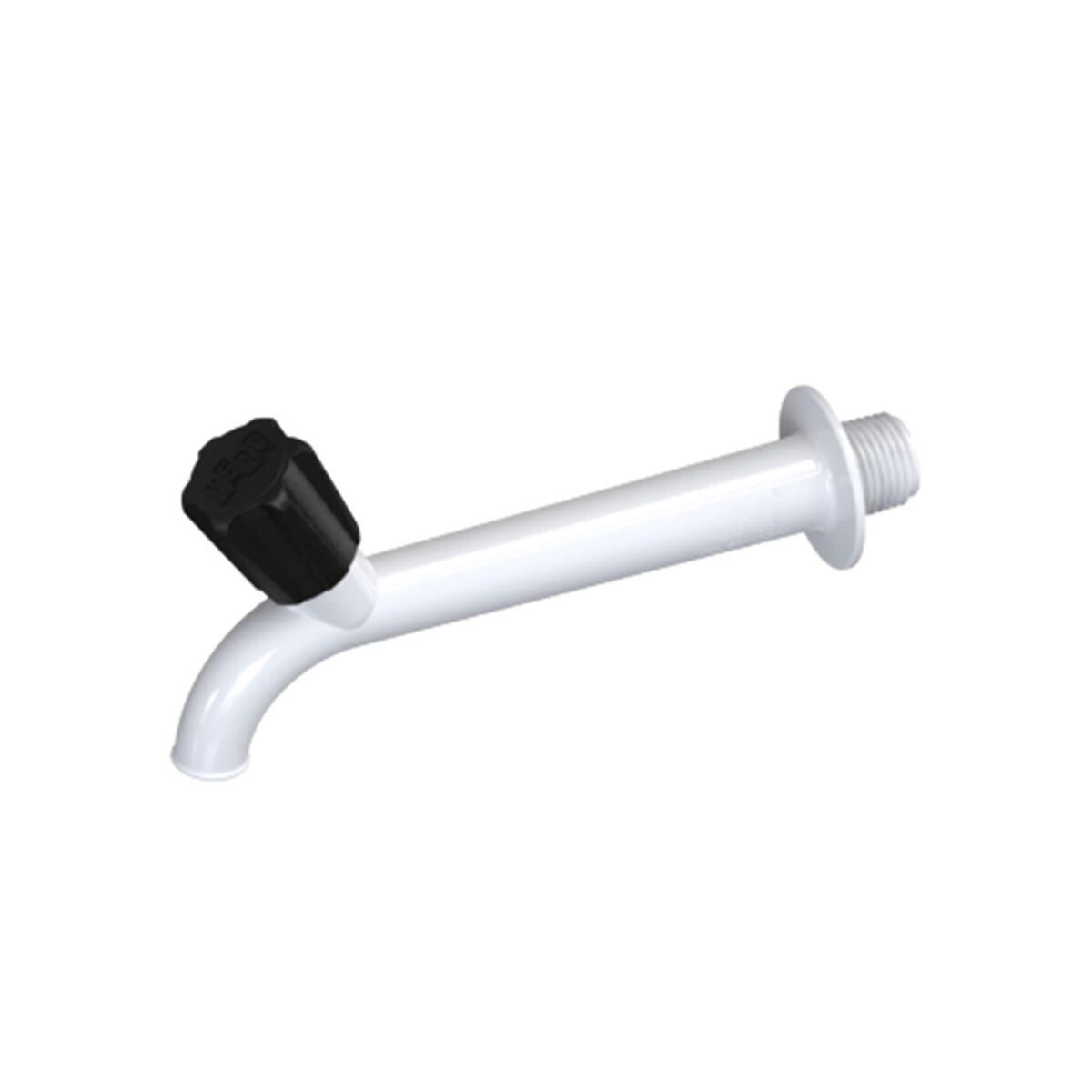 CANILLA PLASTICA BLANCA LARGA PARED Canilla Plastica Blanca Larga Pared