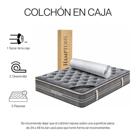 Colchon de resortes Queen Hamptons Zirconium Colchon de resortes Queen Hamptons Zirconium