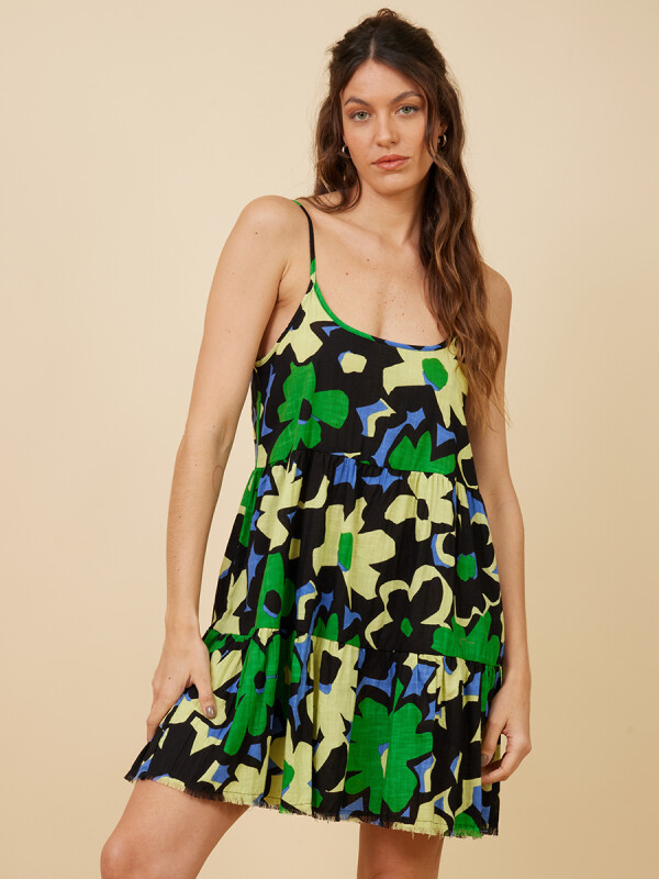VESTIDO CORTO EDDA RUSTY Verde