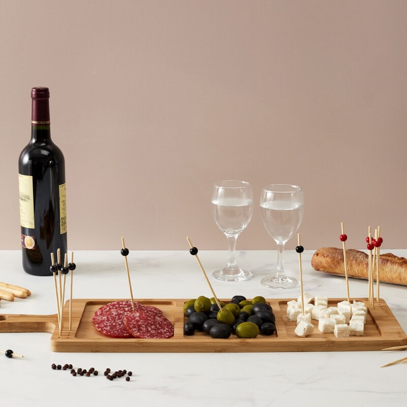 Tabla picada de Aperol con 3 compartimentos Tabla Picada De Aperol Con 3 Compartimentos