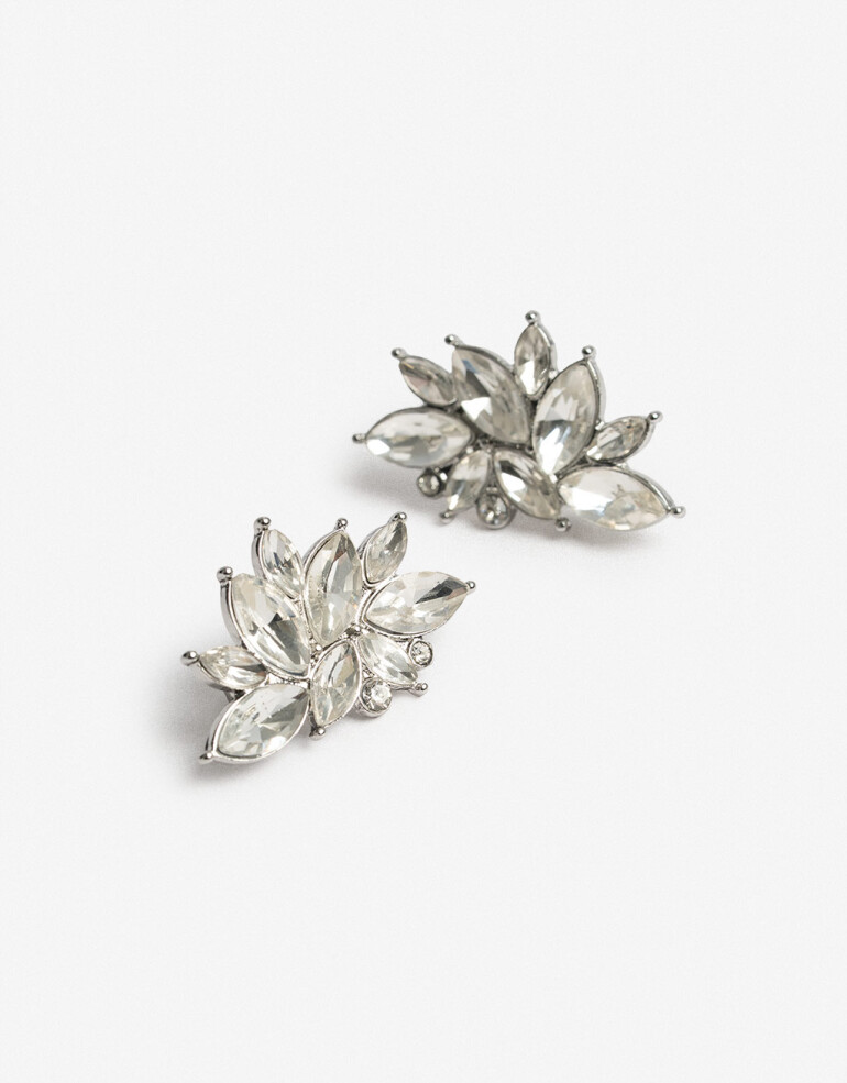 Aros Clips Strass Cristal