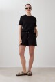 Remera manga corta negro