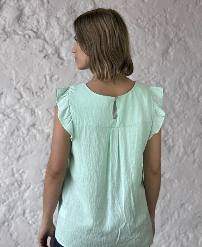 Blusa Valeria verde agua