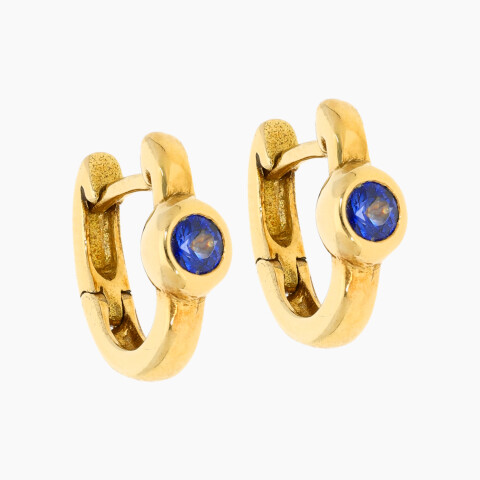 Tornillos en oro 18K y zafiros Tornillos En Oro 18k Y Zafiros