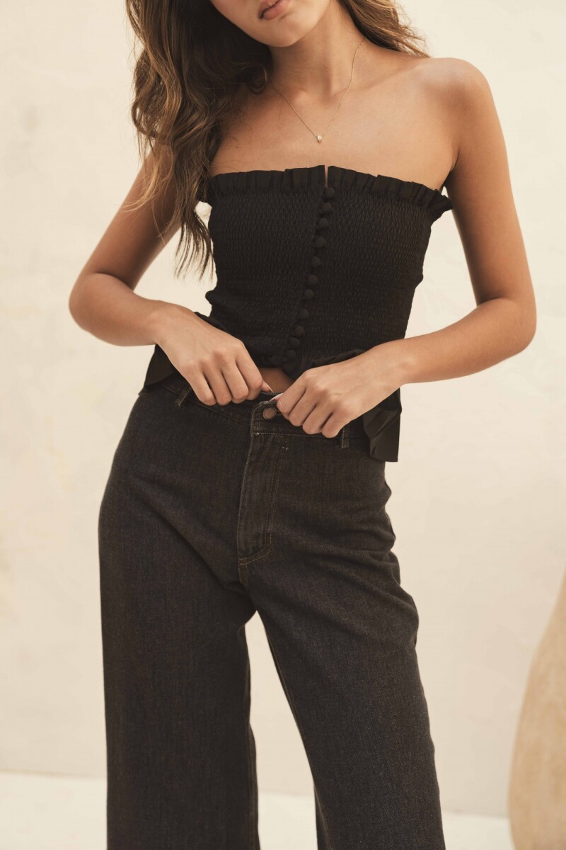 PANTALON MARIANNE BLACK DENIM PANTALON MARIANNE BLACK DENIM