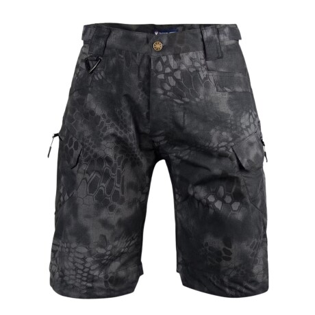 Bermuda múltiples bolsillos Rip-stop IX7 - Black Python — Aventureros
