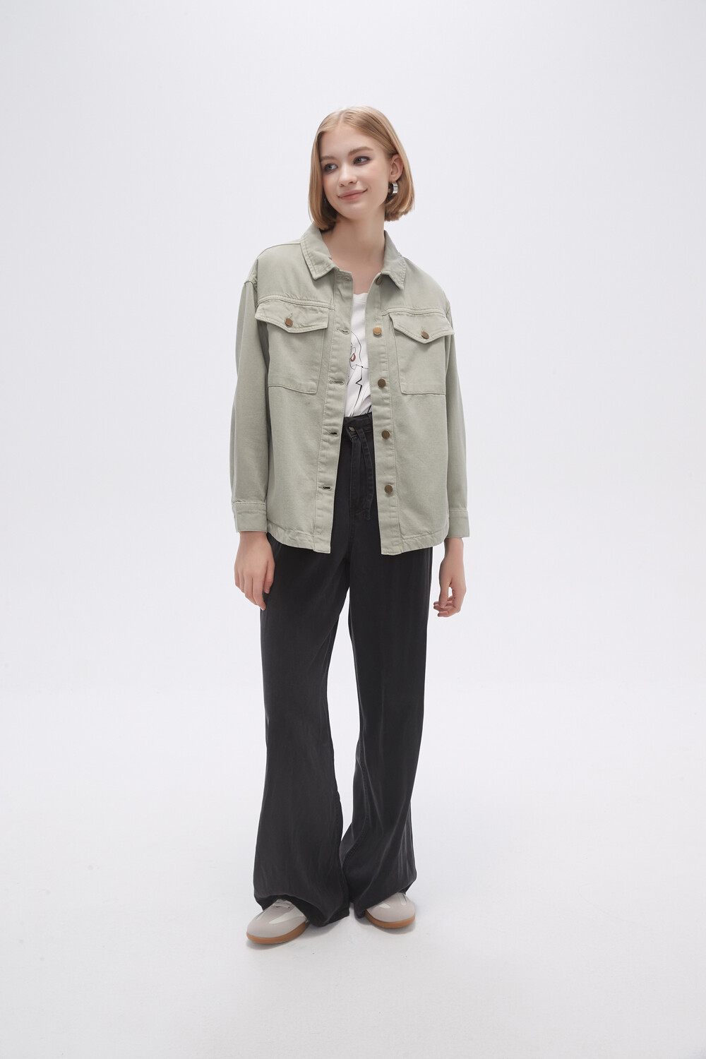 Campera Gioacchino Verde Grisaceo