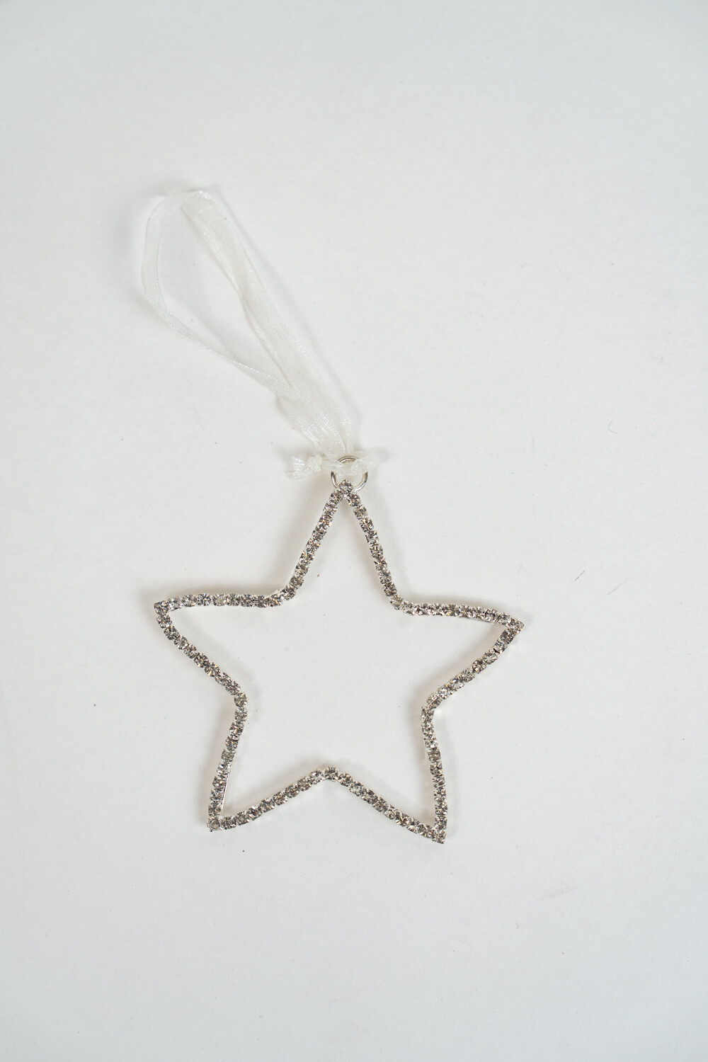 Deco Navidad Estrella De Cristal Color Unico